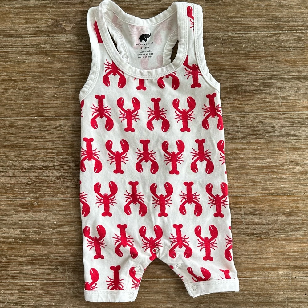 Monica + Andy lobster racer back shortall